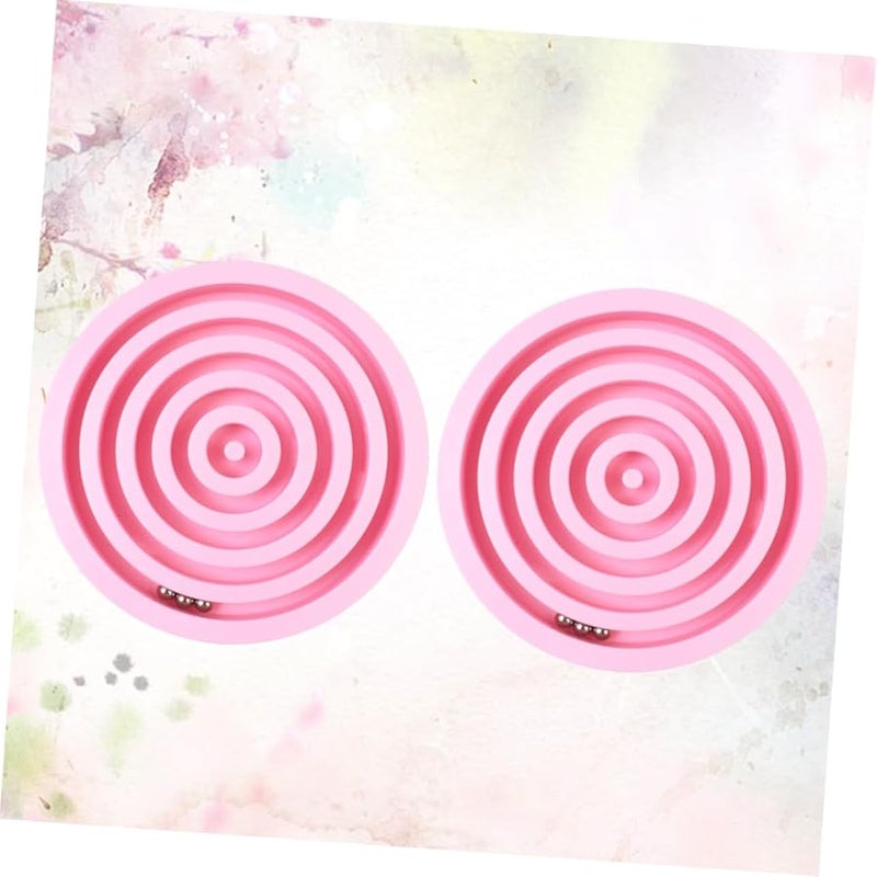 Pink Balance Maze Ball Game 2 Pack Puzzle Toys for Boys and Girls - Image 3